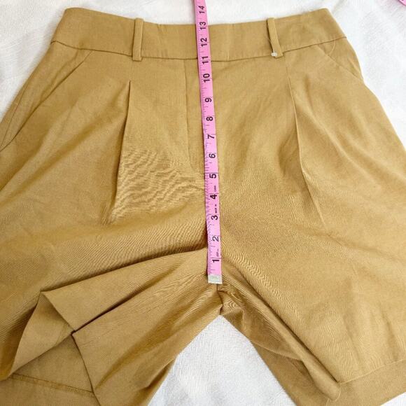Veronica Beard Noemi Shorts | Desert Khaki Linen Blend | Size 6 | NWT $348 - Picture 9 of 14
